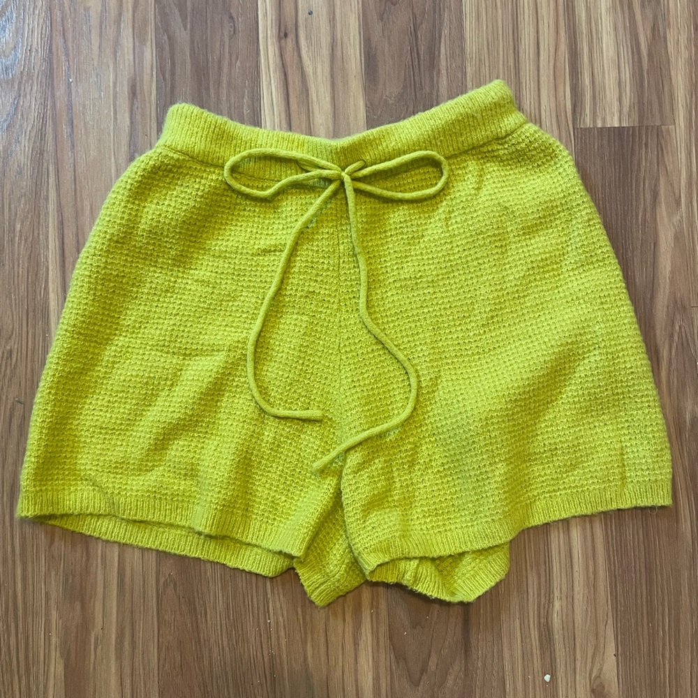 Anthropologie Saturday Sunday Brenna Cozy Lounge Waffle Knit shorts - Picture 2 of 4